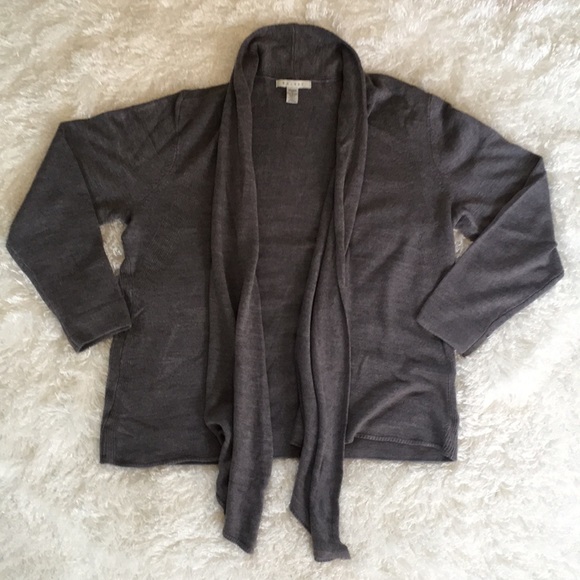 ✂️ RALSEY gray cardigan wrap sweater 1X - Picture 2 of 7